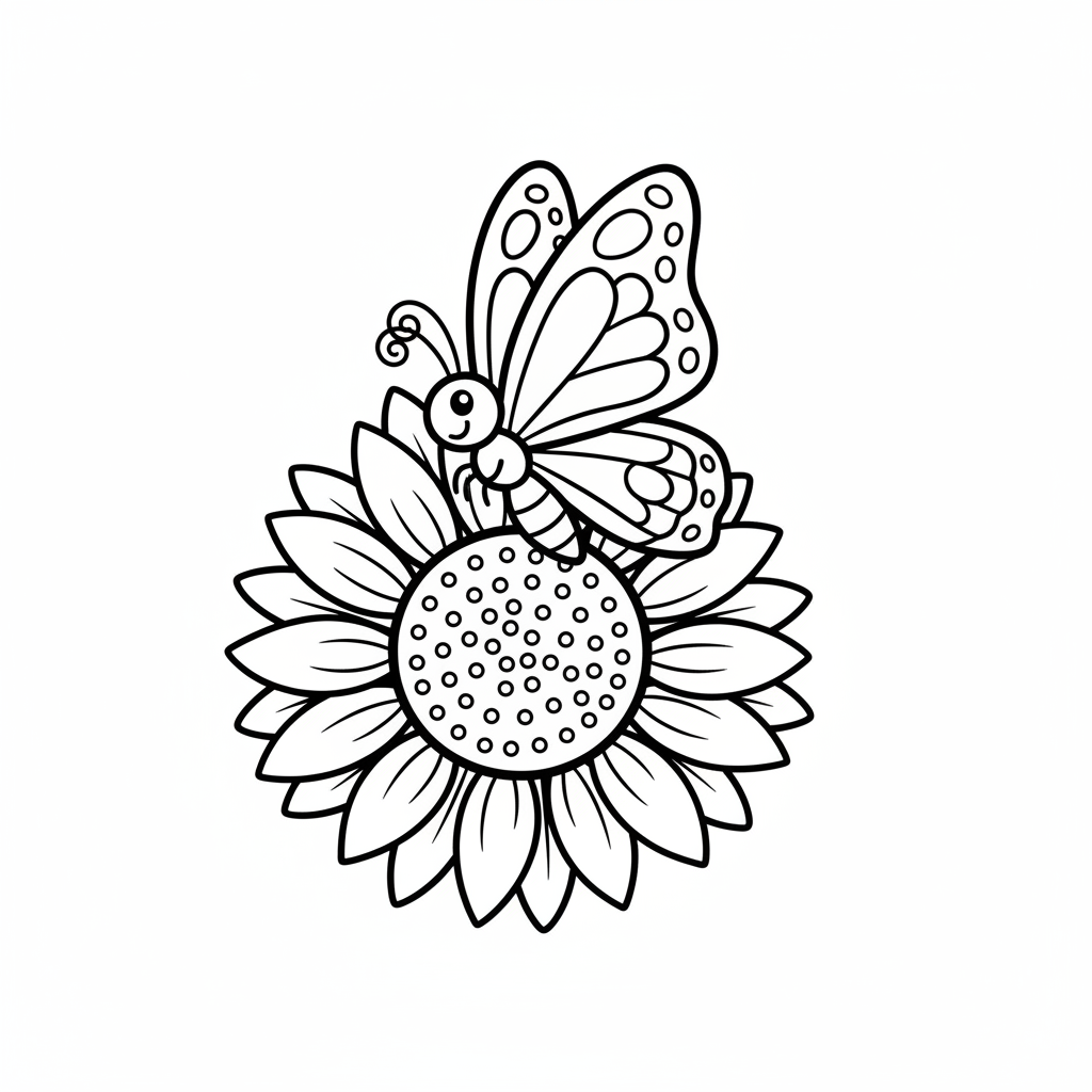 Butterfly on Sunflower