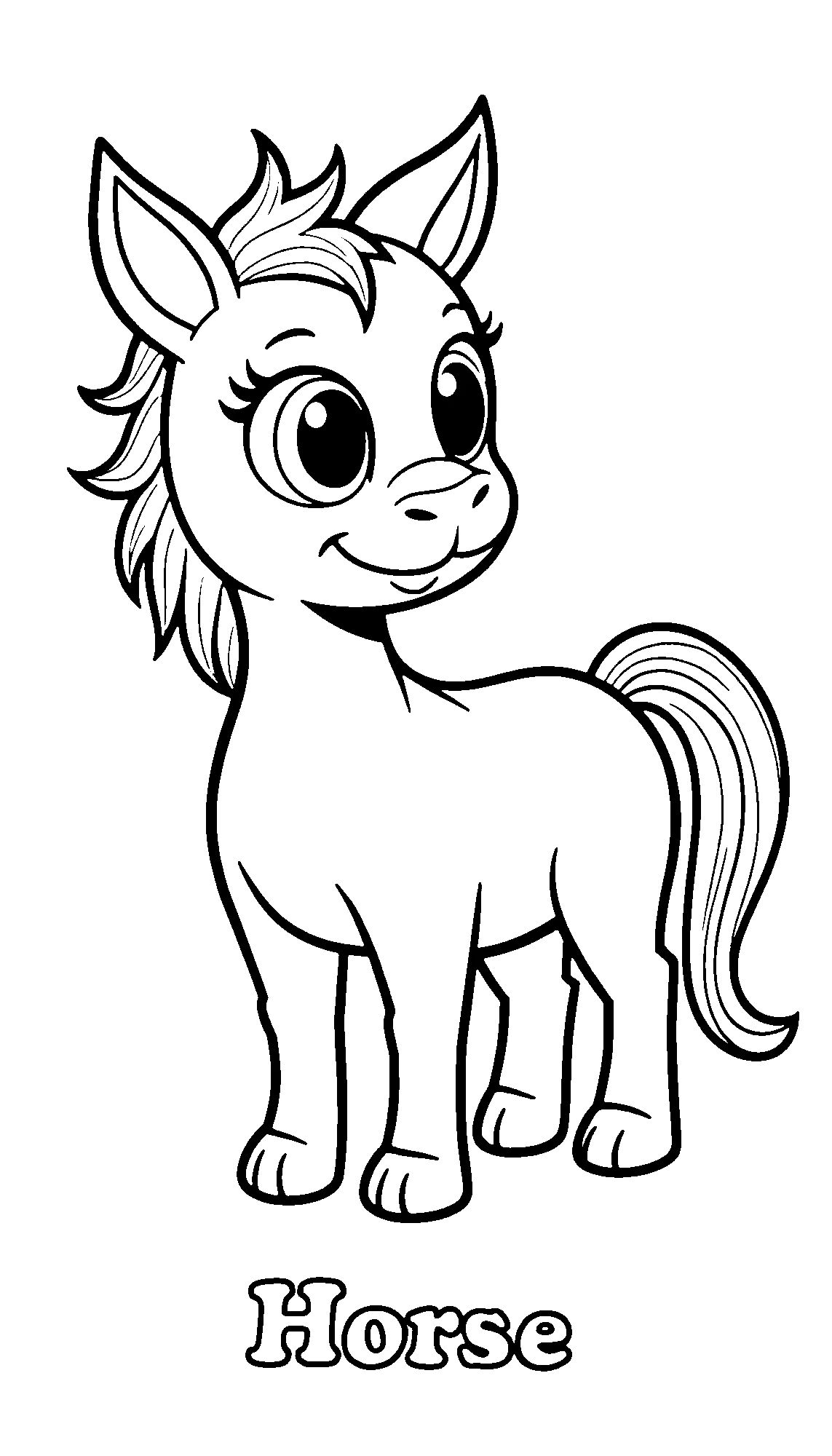 Cats And Horses Coloring Fun Coloring Page 2