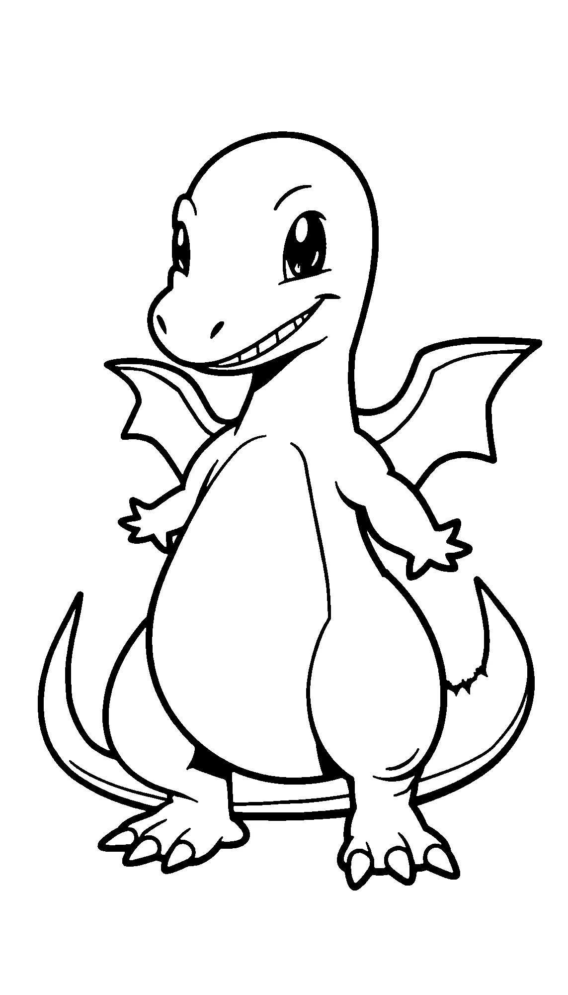 Fiery Charizard Coloring Page 2