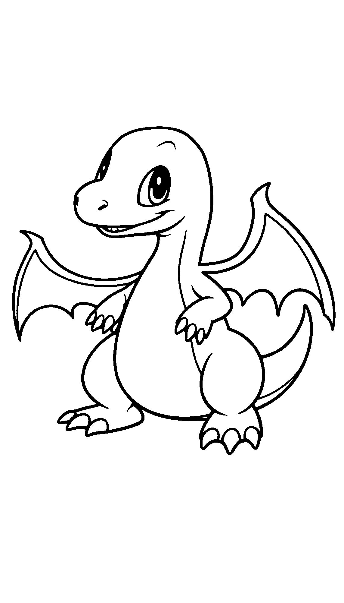 Fiery Charizard Coloring Page 3