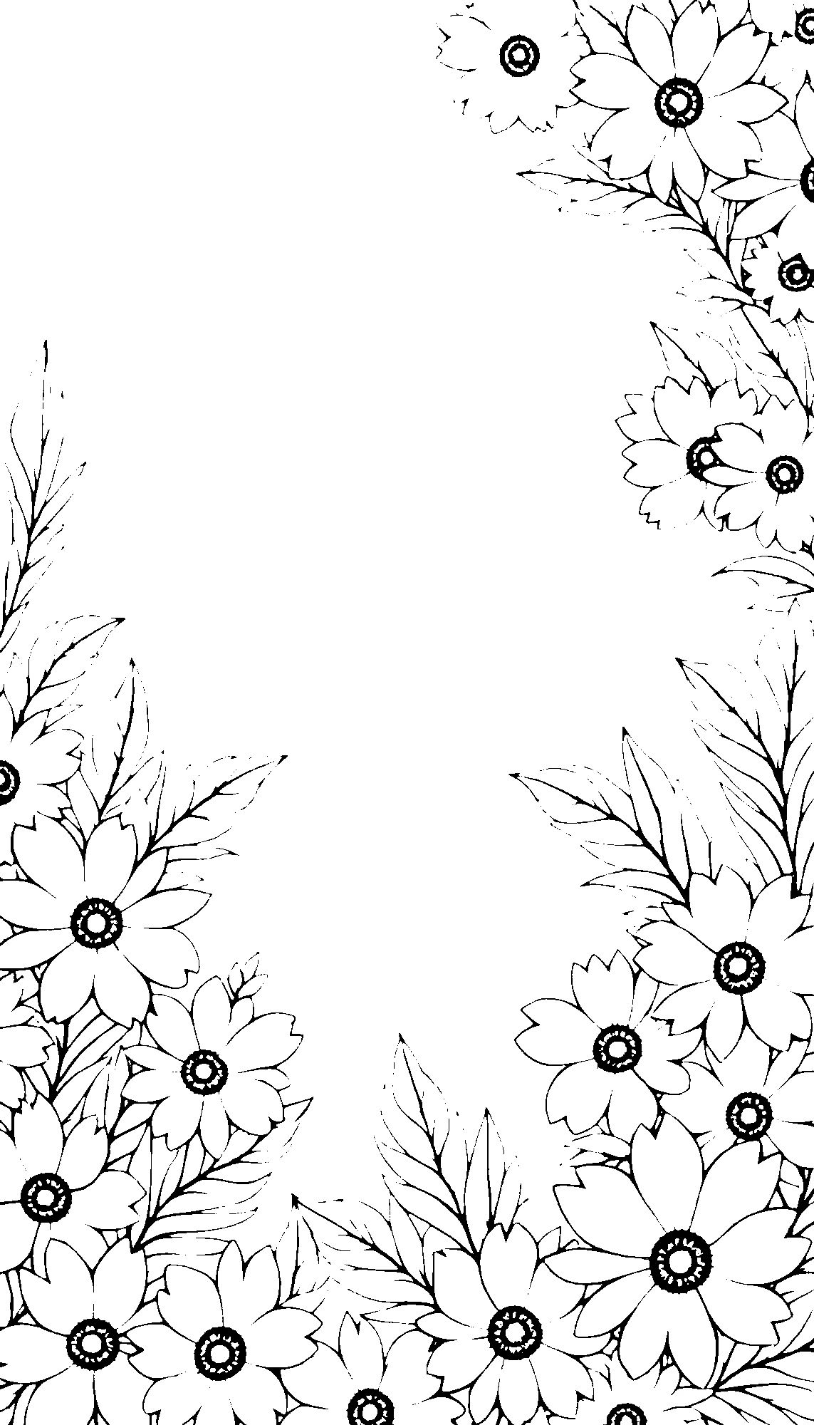 Cherry Blossom Serenity Coloring Page 1