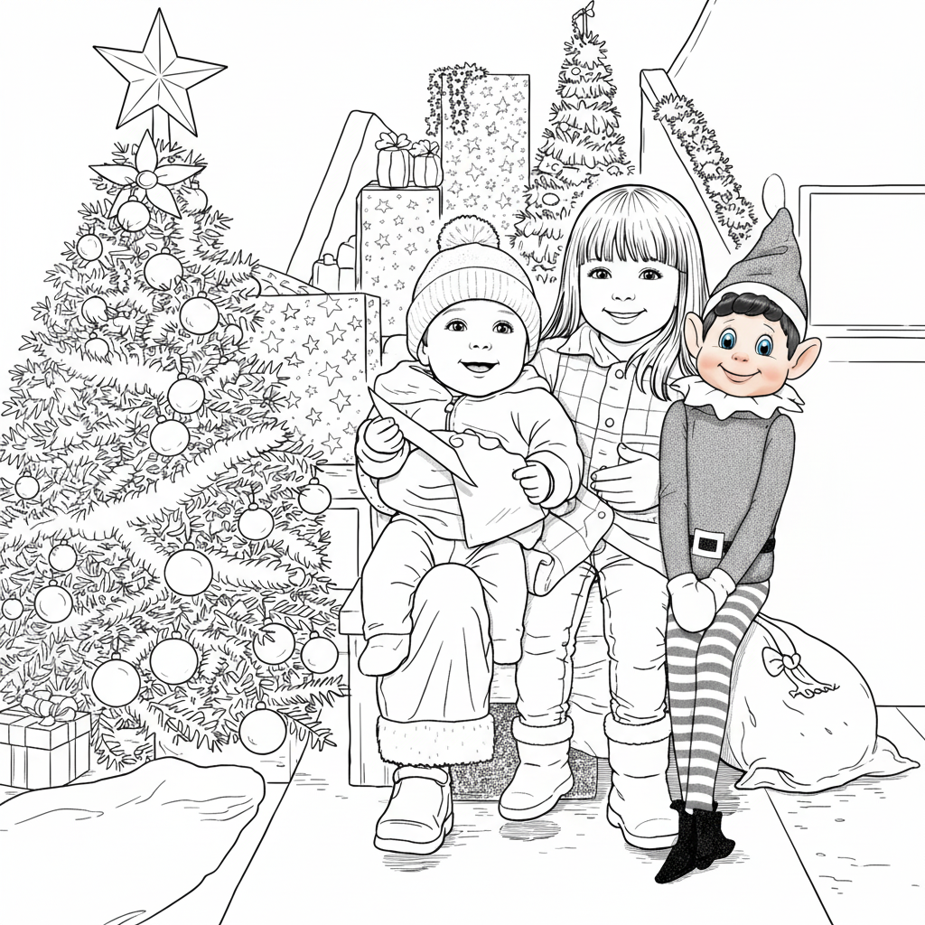 Abenteuer Mit Dem Elf Coloring Page 1