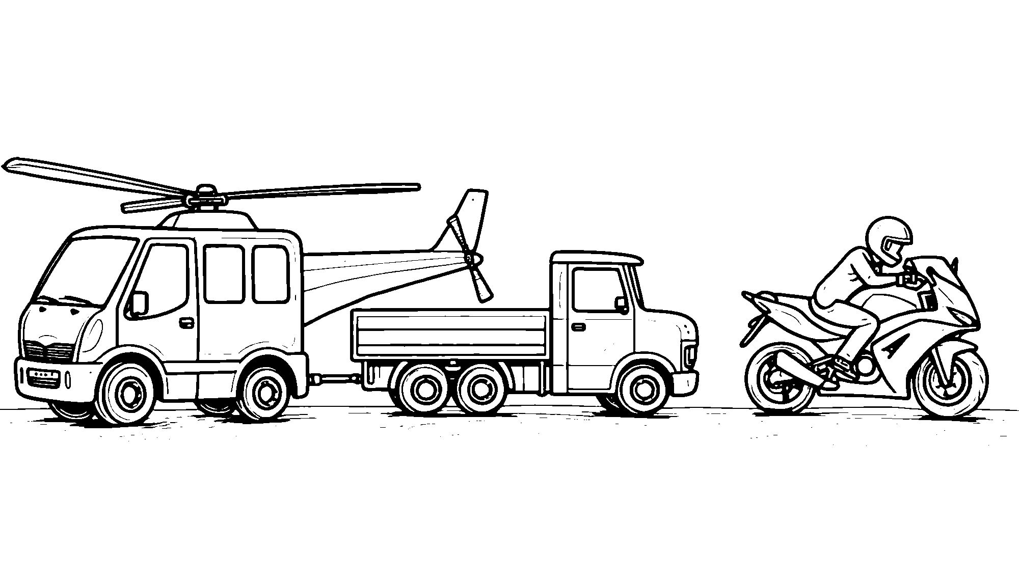 Aventuras De Transporte Colorido Coloring Page 4