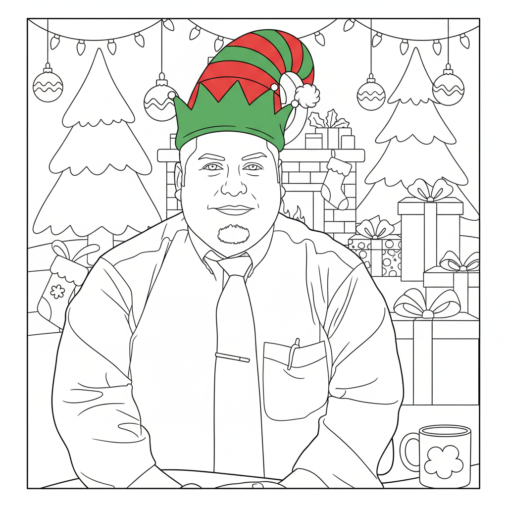 Weihnachtsfreude mit Elfenhut