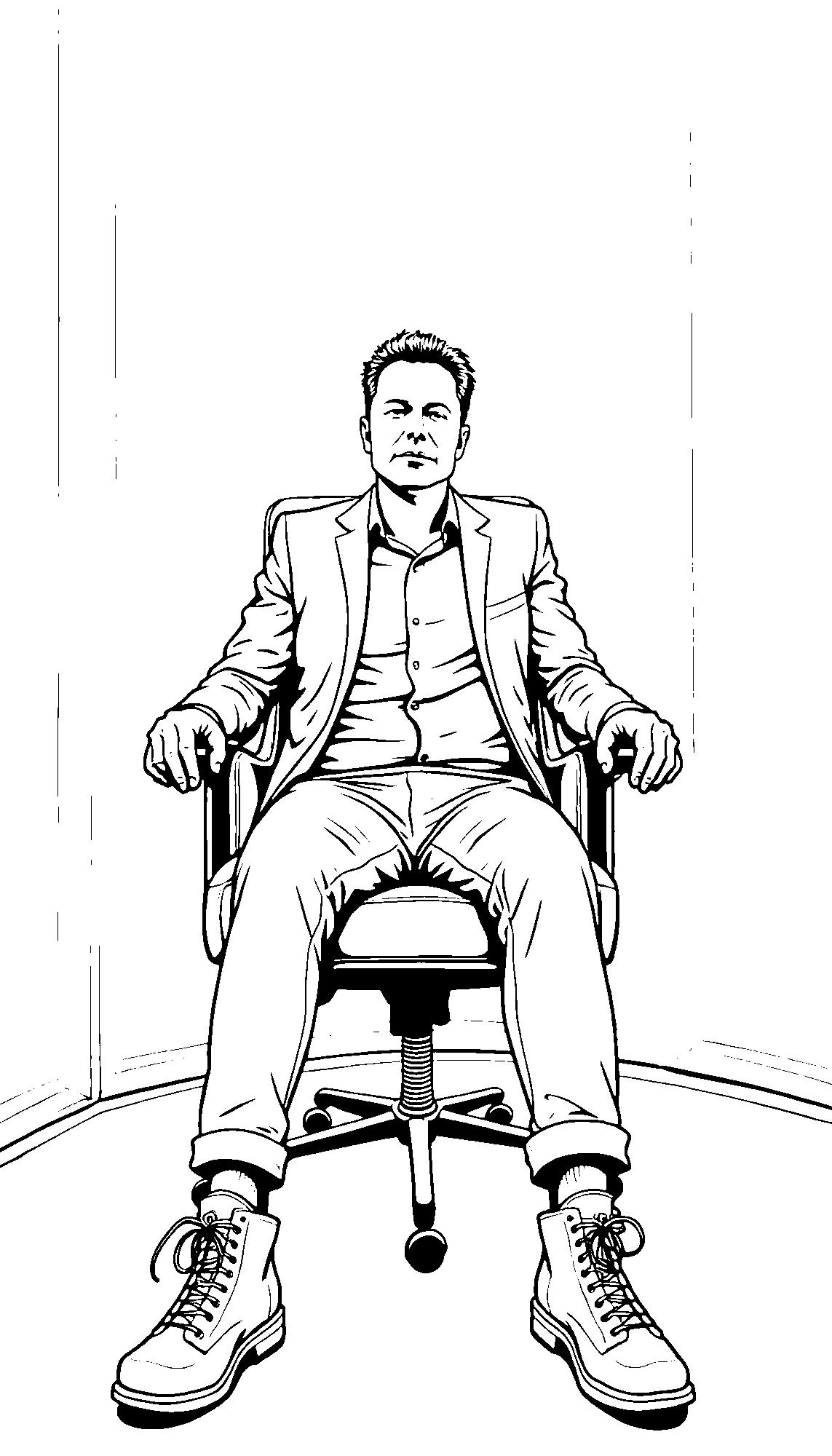 Elon Musk im Büro
