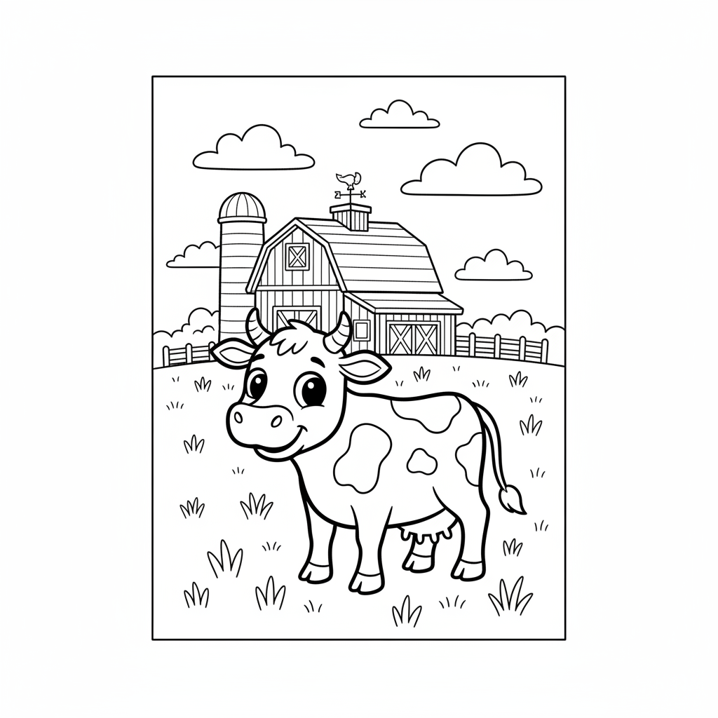 Ausmalbilder Spaß Auf Dem Bauernhof Coloring Page 2