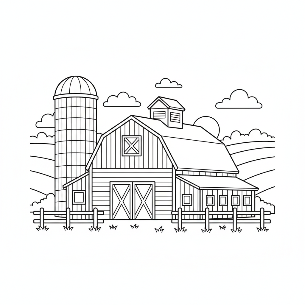 Ausmalbilder Spaß Auf Dem Bauernhof Coloring Page 7