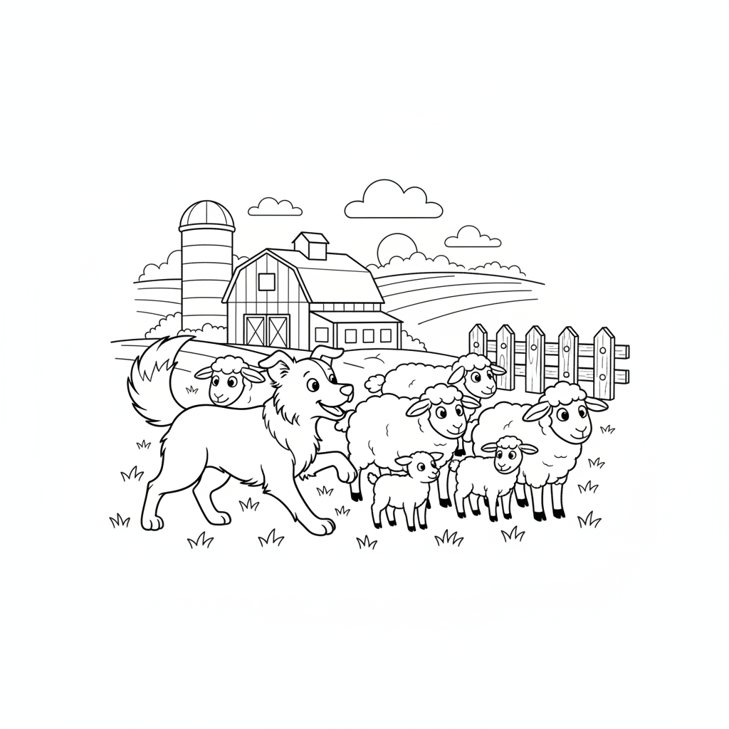 Ausmalbilder Spaß Auf Dem Bauernhof Coloring Page 9