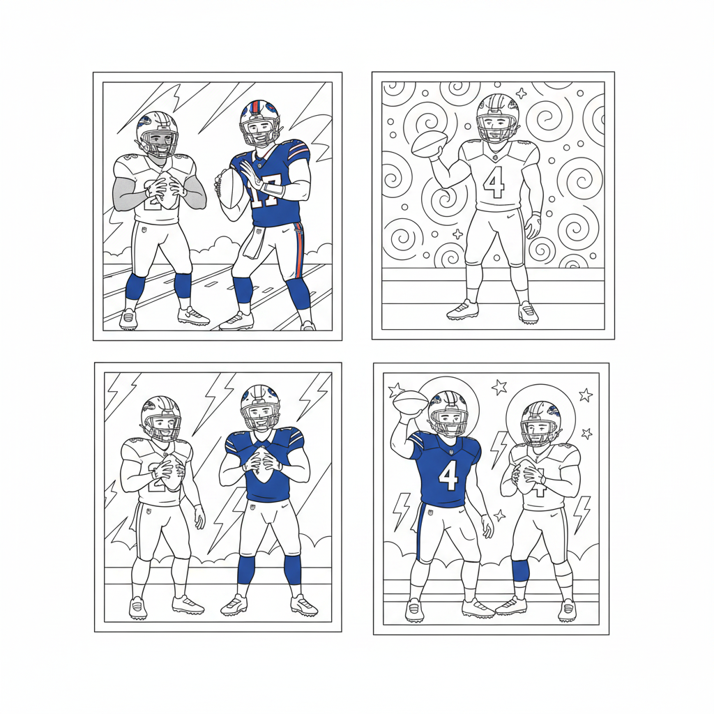 Four Fun Coloring Pages
