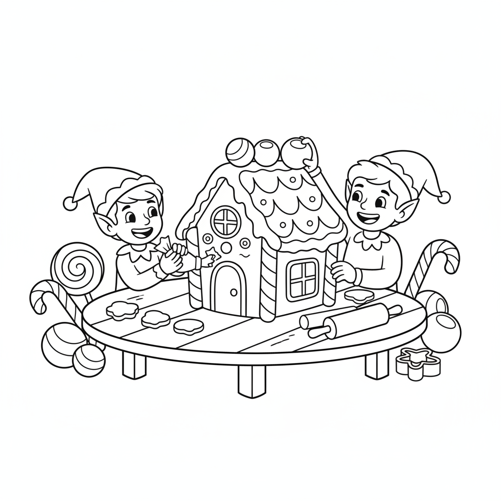 Aventura Da Casa De Gengibre Coloring Page 1