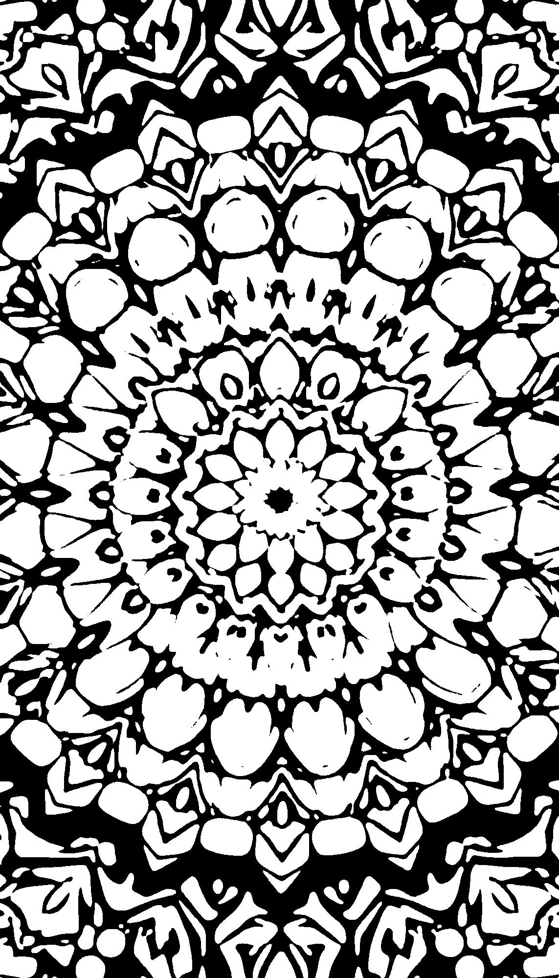 Diseño intrincado de mandala