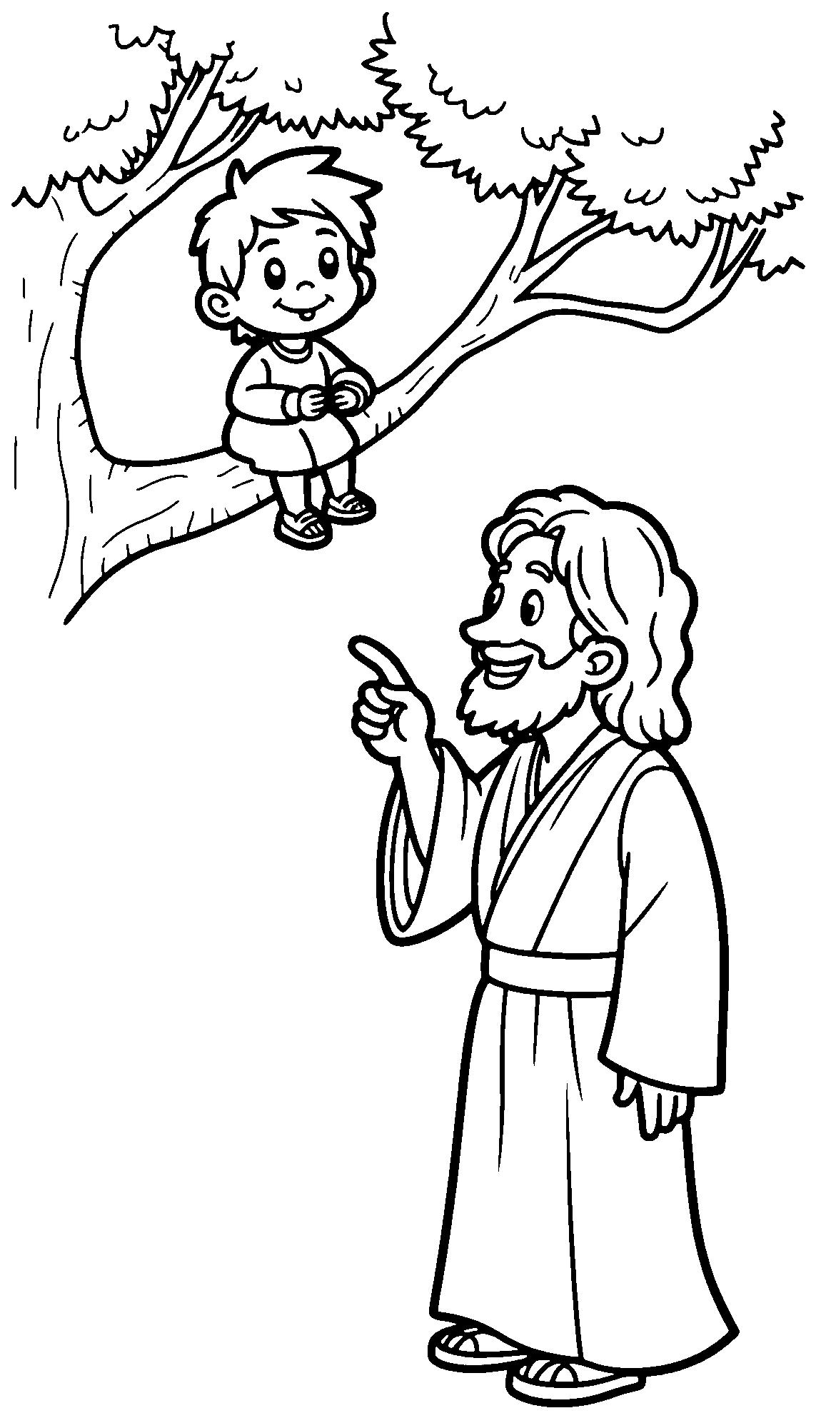 Jesús y Zaqueo