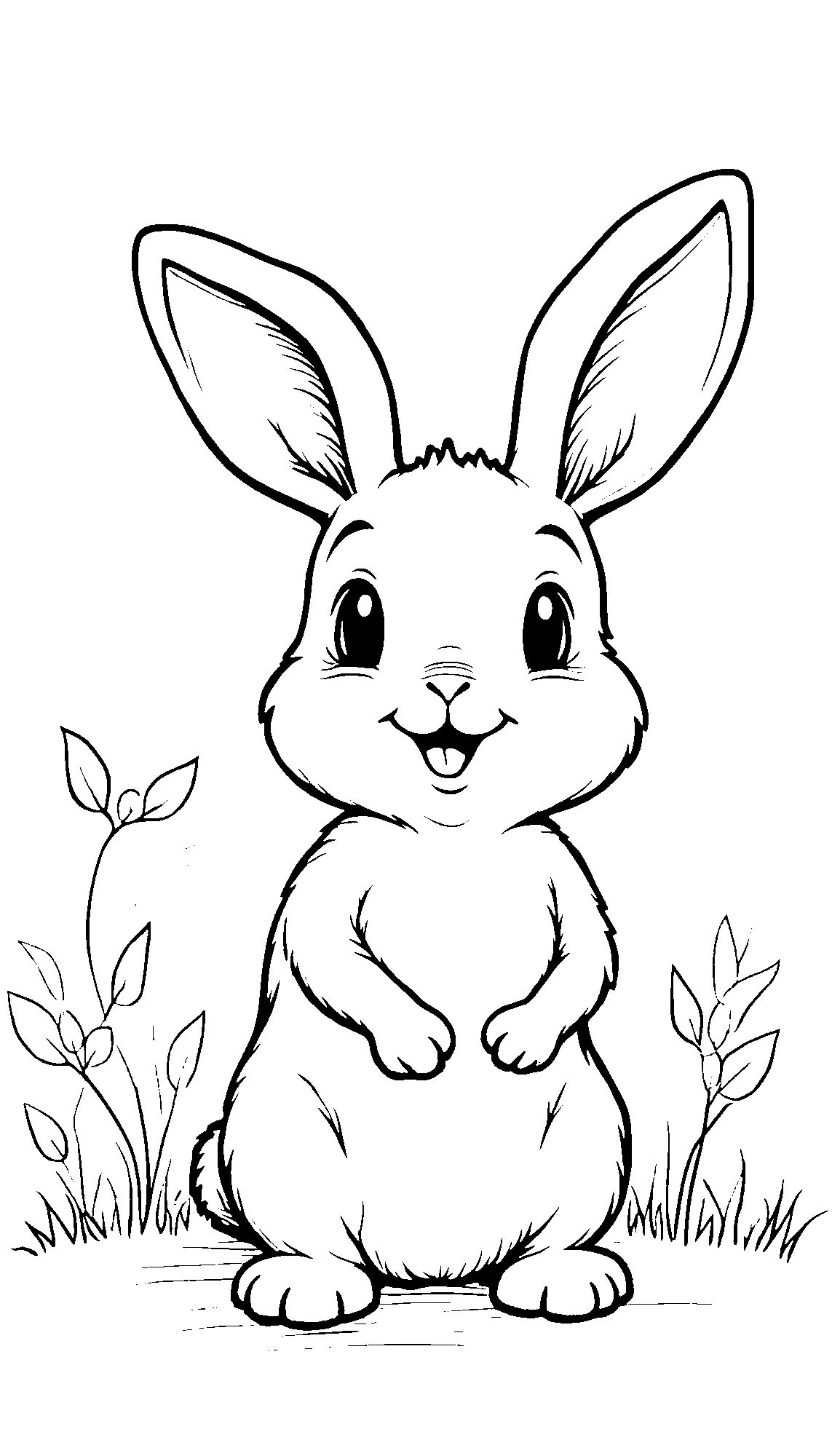 Coelhos No Parque Coloring Page 1