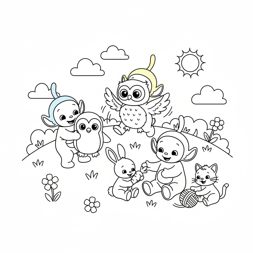 Spielzeit der Tiddlytubbies