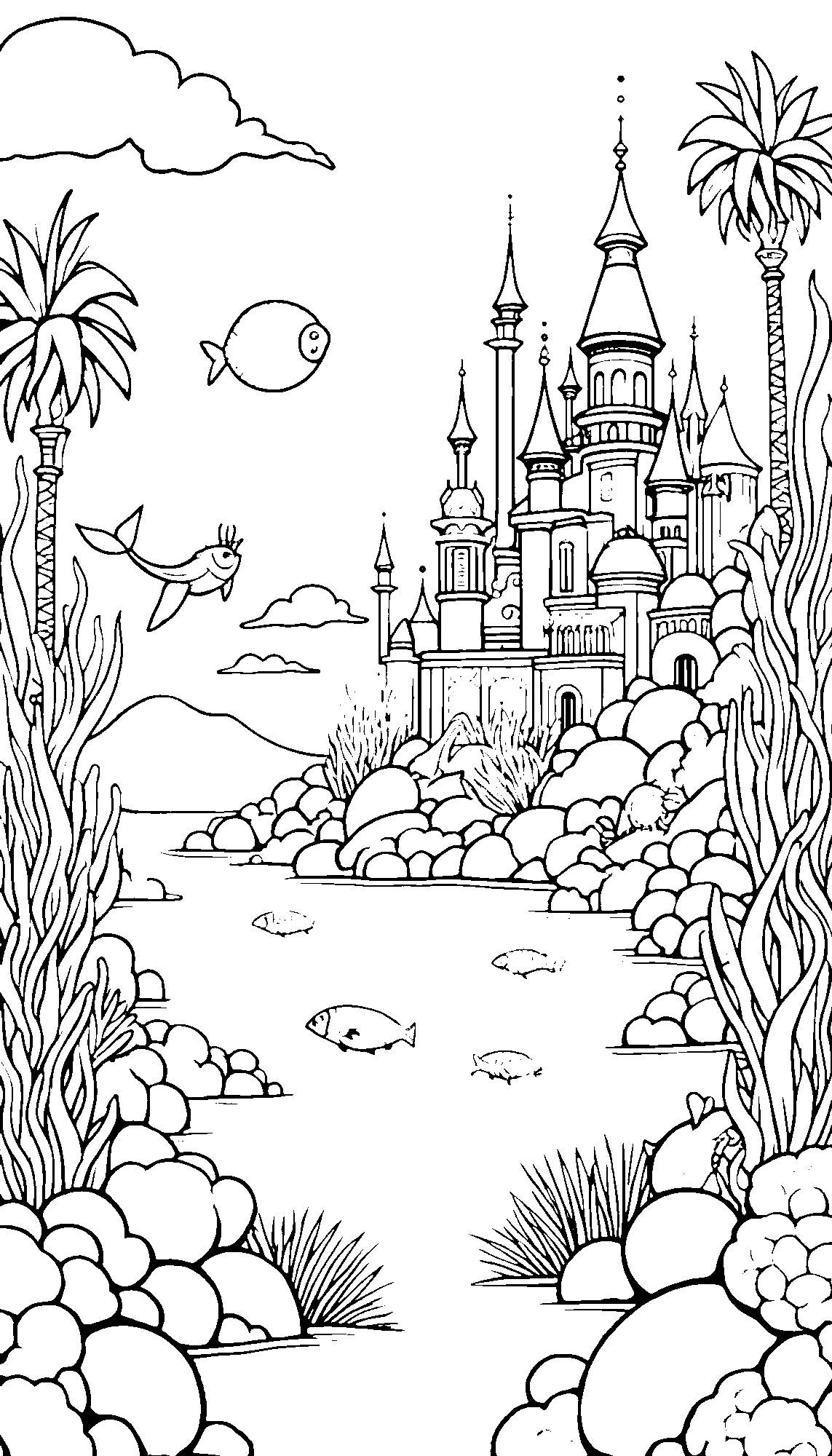 Reino Submarino Coloring Page 1